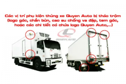 CẢNH BÁO MẤT PHỤ KIỆN THÙNG XE CHÍNH HÃNG Ô TÔ QUYỀN