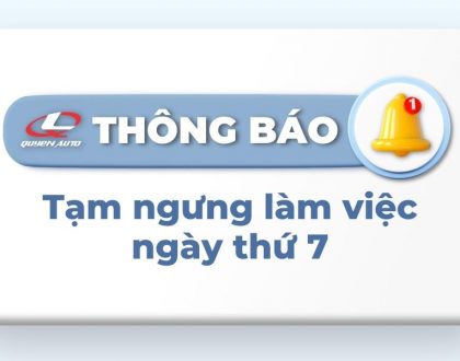 Thông báo tạm ngưng làm việc vào thứ 7