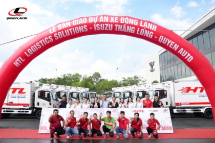 Lễ bàn giao dự án 10 xe tải đông lạnh Quyen Auto x HTL Logistics Solutions x ISUZU Thăng Long