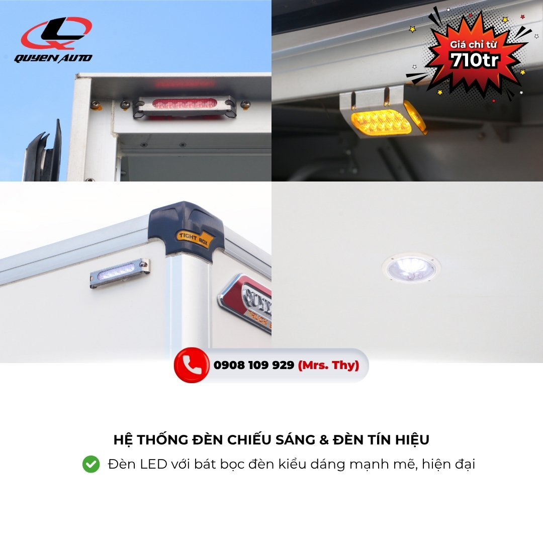 Xe tai thung kin dong lanh ISUZU QMR77HE5A Quyen Auto