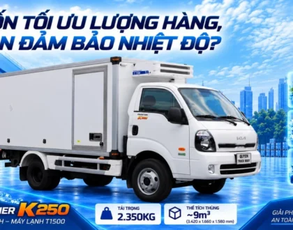 KIA K250 thùng lạnh Quyen Auto với máy lạnh THERMAL MASTER T1500